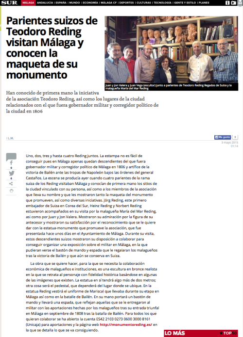 Visita_reding_Malaga_estatua_maqueta_proyecto_monumento_Theodor_Asociacion_Historico_Cultural_Juan_Vega_Ortega_escultor_imaginero_estatua_Jörg_Al_Reding_Malaga_general_gobernador_corregidor