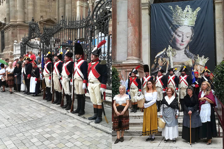 El histórico Regimiento de Reding y la Patrona de&nbsp;Málaga